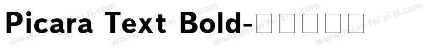 Picara Text Bold字体转换
